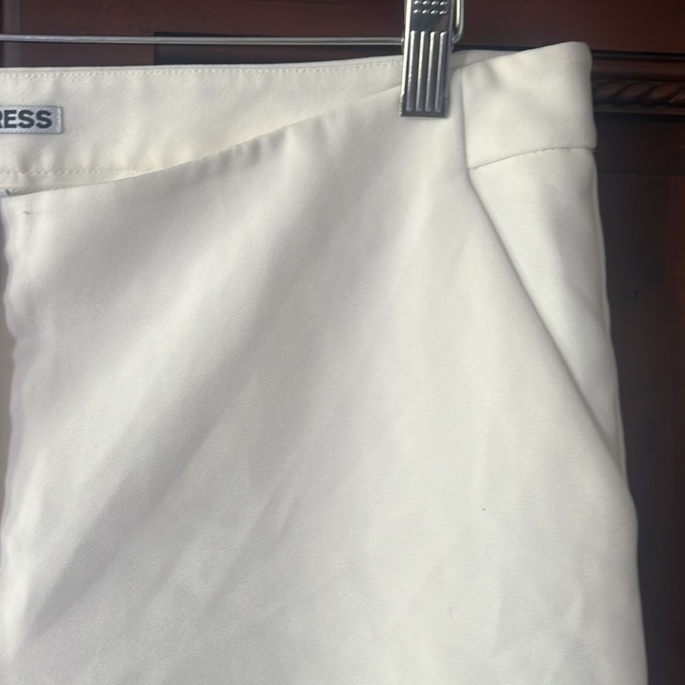 Express Wide Leg Cropped Dress Pants Size 12 - Picture 4 of 11